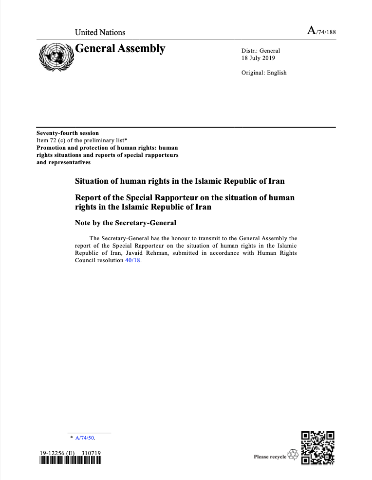 Report of the Special Rapporteur on the situation of human rights in ...