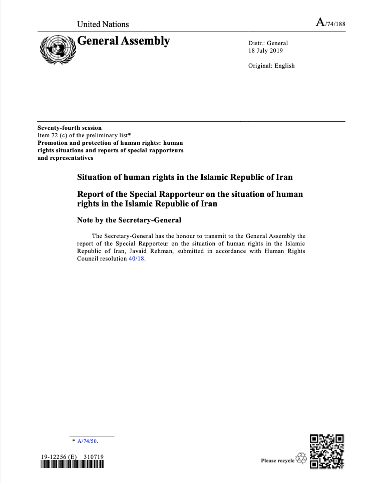 Report of the Special Rapporteur on the situation of human rights in ...