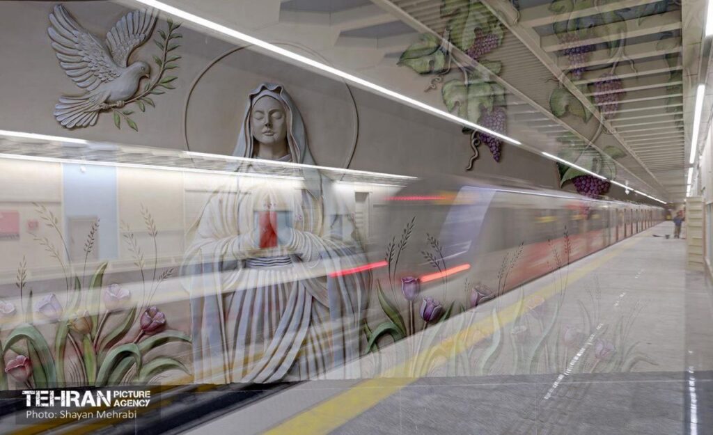 ‘When I look at Tehran’s Mary metro, I see the eyes they paint shut’