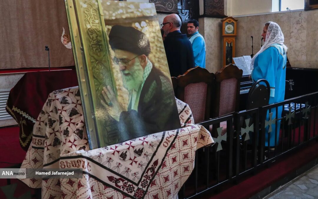 Why did a Tehran church host a memorial service for Ali Khamenei?